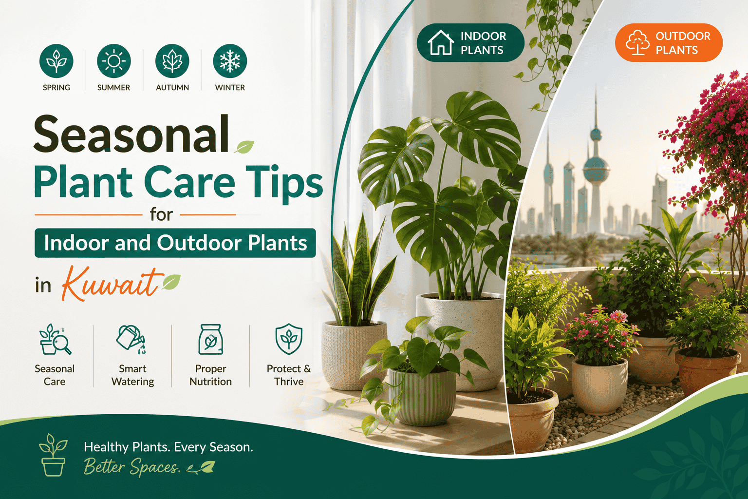 Seasonal Plant Care Tips for Indoor and Outdoor Plants in Kuwait