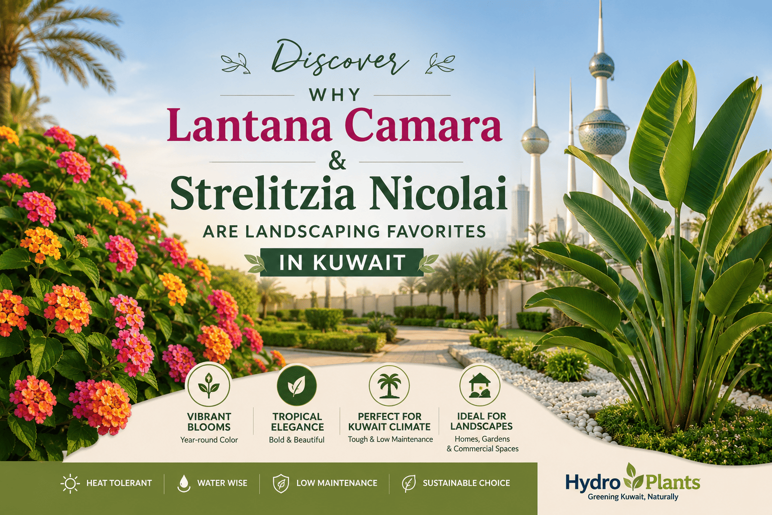 Discover Why Lantana Camara and Strelitzia Nicolai Are Landscaping Favorites in Kuwait
